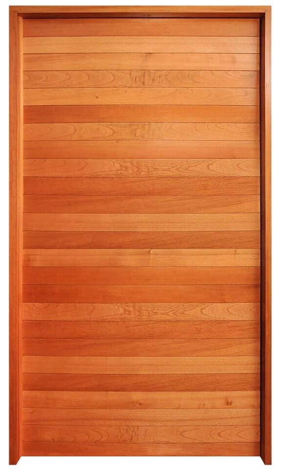 Porta pivotante em cedro rosa